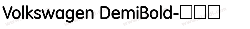 Volkswagen DemiBold字体转换 Volkswagen DemiBold字体转换